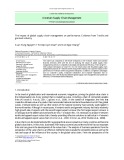The impact of global supply chain management on performance: Evidence from Textile and garment industry