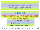 Bài giảng Vật lý A3: Chương 4 - PGS.TS. Lê Công Hảo