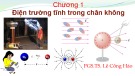 Bài giảng Vật lý đại cương 1 (Điện quang): Chương 1 - PGS.TS. Lê Công Hảo