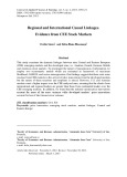 Regional and international causal linkages. evidence from CEE stock markets