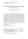 Long-run relation between interest rates and inflation: Evidence from Turkey