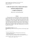 Credit risk based on firm conduct-performance and bank lending decisions: A capped call approach