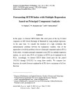 Forecasting SET50 index with multiple regression based on principal component analysis