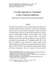 Is weather important for US banking? A study of bank loan inefficiency