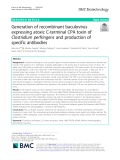 Generation of recombinant baculovirus expressing atoxic C-terminal CPA toxin of Clostridium perfringens and production of specific antibodies