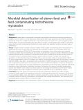Microbial detoxification of eleven food and feed contaminating trichothecene mycotoxins