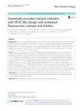 Genetically encoded calcium indicator with NTnC-like design and enhanced fluorescence contrast and kinetics