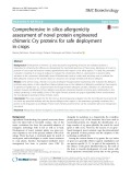 Comprehensive in silico allergenicity assessment of novel protein engineered chimeric Cry proteins for safe deployment in crops