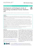 Development and biological activity of long-acting recombinant human interferonα2b