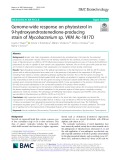 Genome-wide response on phytosterol in 9-hydroxyandrostenedione-producing strain of Mycobacterium sp. VKM Ac-1817D