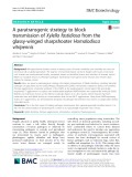 A paratransgenic strategy to block transmission of Xylella fastidiosa from the glassy-winged sharpshooter Homalodisca vitripennis