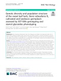 Genetic diversity and population structure of the sweet leaf herb, Stevia rebaudiana B., cultivated and landraces germplasm assessed by EST-SSRs genotyping and steviol glycosides phenotyping
