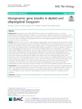 Intergenomic gene transfer in diploid and allopolyploid Gossypium