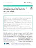 Quantitative trait loci analysis of seed oil content and composition of wild and cultivated soybean