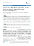 Construction of sized eukaryotic cDNA libraries using low input of total environmental metatranscriptomic RNA