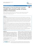 Retargeting of microcell fusion towards recipient cell-oriented transfer of human artificial chromosome