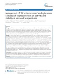 Mutagenesis of Trichoderma reesei endoglucanase I: Impact of expression host on activity and stability at elevated temperatures