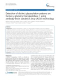 Detection of distinct glycosylation patterns on human γ-glutamyl transpeptidase 1 using antibody-lectin sandwich array (ALSA) technology
