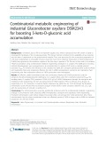 Combinatorial metabolic engineering of industrial Gluconobacter oxydans DSM2343 for boosting 5-keto-D-gluconic acid accumulation