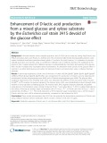 Enhancement of D-lactic acid production from a mixed glucose and xylose substrate by the Escherichia coli strain JH15 devoid of the glucose effect