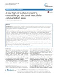 A new high-throughput screeningcompatible gap junctional intercellular communication assay