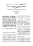 Performance evaluation of LDPC codes on PLC channel compared to other coding schemes