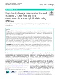 High-density linkage map construction and mapping QTL for yield and yield components in autotetraploid alfalfa using RAD-seq