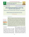 Effect of integrated nutrient management on yield and yield attributes and economics of wheat (Triticum aestivum L.) under saline and non-saline irrigation water