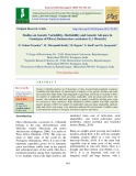 Studies on genetic variability, heritability and genetic advance in genotypes of okra [Abelmoschus esculentus (L.) Moench]