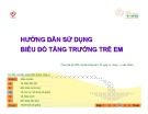 Bài giảng Hướng dẫn sử dụng biểu đồ tăng trưởng trẻ em