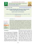 Effect of pruning intensities and fruit load on yield and quality of guava under high density planting system