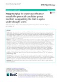 Mapping QTLs for water-use efficiency reveals the potential candidate genes involved in regulating the trait in apple under drought stress