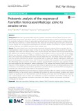 Proteomic analysis of the response of Funnelifor mismosseae/Medicago sativa to atrazine stress
