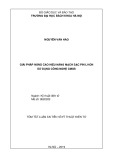 Tóm tắt Luận án tiến sĩ Kỹ thuật: Giải pháp nâng cao hiệu năng mạch sạc pin li-ion sử dụng công nghệ CMOS