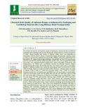 Chemical fruit quality of alphonso mango as influenced by packaging and cushioning material after long distance road transportation