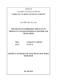 Summary of the Doctoral thesis in Linguistics: The means of expressing modality in speech act of questioning in English and Vietnamese