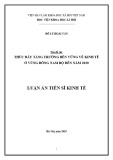 Luận án Tiến sĩ Kinh tế: Thúc đẩy tăng trưởng bền vững về kinh tế ở vùng Đông Nam Bộ đến năm 2030