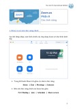 Bài giảng Giới thiệu ứng dụng dạy học trực tuyến Zoom.us – Phần 2: Các tính năng