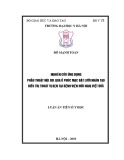 Luận án tiến sĩ Y học: Nghiên cứu ứng dụng phẫu thuật nội soi qua ổ phúc mạc đặt lưới nhân tạo điều trị thoát vị bẹn tại Bệnh viện Hữu nghị Việt Đức