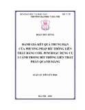 Luận án tiến sĩ Y học: Đánh giá kết quả trung hạn của phương pháp bít thông liên thất bằng Coil - Pfm hoặc dụng cụ một cánh trong bít thông liên thất phần quanh màng