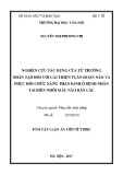 Tóm tắt Luận án tiến sĩ Y học: Nghiên cứu tác dụng của từ trường nhân tạo đối với cải thiện tuần hoàn não và phục hồi chức năng thần kinh ở bệnh nhân tai biến nhồi máu não bán cầu