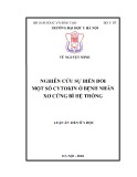 Luận án tiến sĩ Y học: Nghiên cứu sự biến đổi một số cytokin ở bệnh nhân xơ cứng bì hệ thống