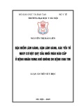 Luận án tiến sĩ Y học: Đặc điểm lâm sàng, cận lâm sàng, các yếu tố nguy cơ đột quỵ của nhồi máu não cấp ở bệnh nhân rung nhĩ không do bệnh van tim