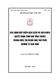 Luận án tiến sĩ Y học: Xác định đột biến gen EGFR quyết định tính đáp ứng thuốc trong điều trị bệnh ung thư phổi không tế bào nhỏ