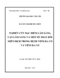 Luận án tiến sĩ Y học: Nghiên cứu đặc điểm lâm sàng, cận lâm sàng và một số thay đổi miễn dịch trong bệnh viêm đa cơ và viêm da cơ