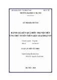 Luận án tiến sĩ Y học: Đánh giá kết quả điều trị nội tiết Ung thư tuyến tiền liệt giai đoạn IV