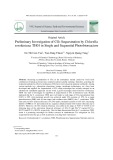 Preliminary investigation of CO2 sequestration by Chlorella sorokiniana TH01 in single and sequential photobioreactors