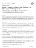 Behcet’s disease with budd-chiari syndrome and challenges in its management