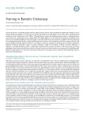 Training in bariatric endoscopy
