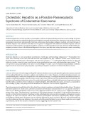 Cholestatic hepatitis as a possible paraneoplastic syndrome of endometrial carcinoma